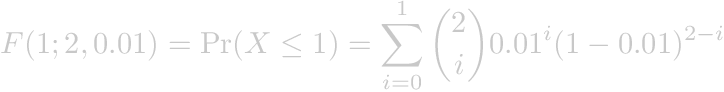 Cumulative Binomial Distribution